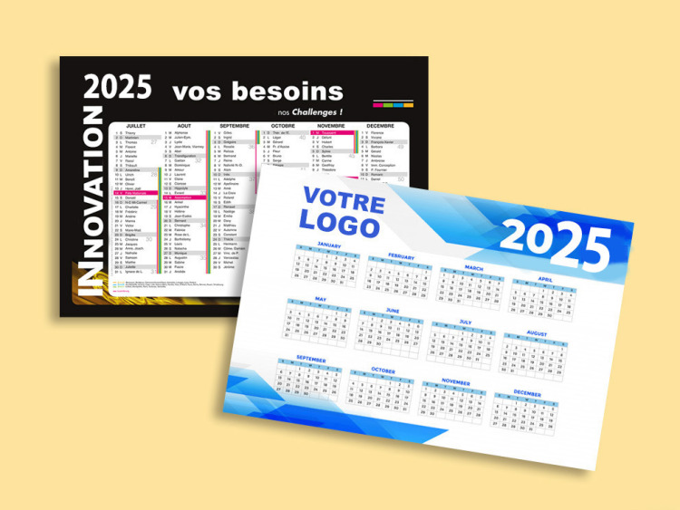 Calendriers cartonnés 2025